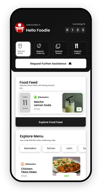 Smart QR Menu Mockup